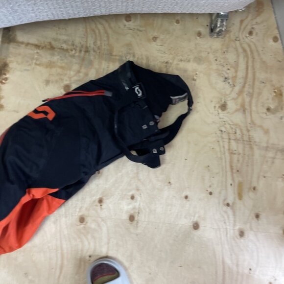 Y2K Scott Waterproof Snowmobile Ski Pants Racing Neon Orange Motorsport Men Sz M - Picture 16 of 16